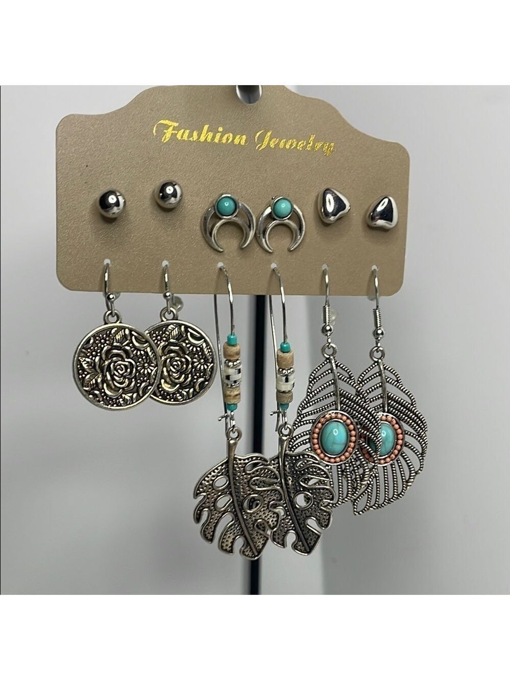 Fashion Jewelry Silver and Blue Earrings Collection